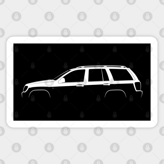 Jeep Grand Cherokee (WJ) Silhouette Sticker by Car-Silhouettes